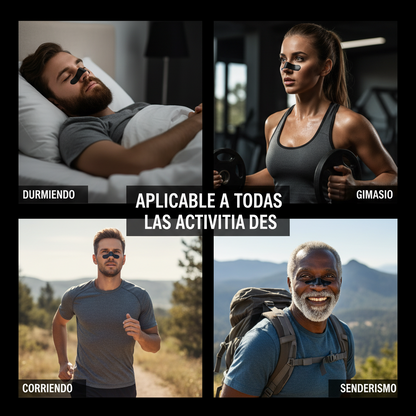Tiras Nasales Oxylift™ - Alto Rendimiento Anti-Ronquidos