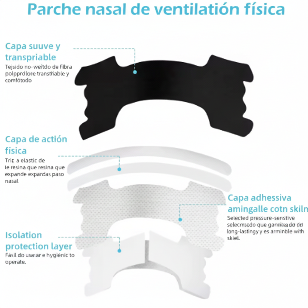 Tiras Nasales Oxylift™ - Alto Rendimiento Anti-Ronquidos