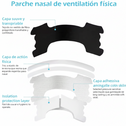 Tiras Nasales Oxylift™ - Alto Rendimiento Anti-Ronquidos